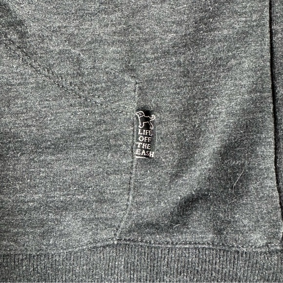 The Black Dog Full Zip Gray Black Pink Sweatshirt XL - Picture 5 of 8